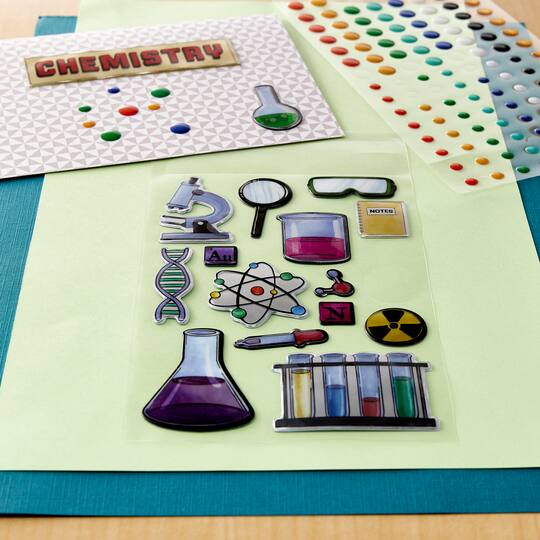 12 Pack: Chemistry Stickers by Recollections™